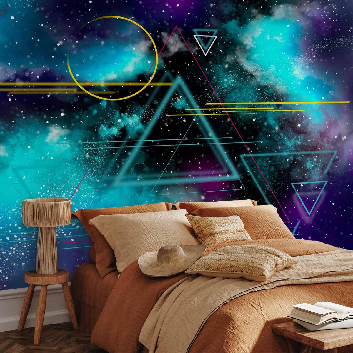 artgeist Wall Mural Galaxy 157x110 in - Non-Woven Wallpaper Fleece Wall Decor Photo Print Picture Image Design Home Mural Cosmos Galaxy Cosmonaut Astronaut a-A-10328-a-a