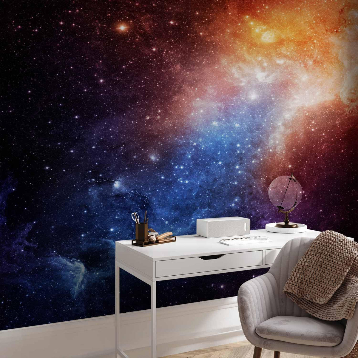artgeist Wall Mural Cosmos Galaxy 138x101 in - XXL Non-Woven Wallpaper Fleece Wall Decor Photo Print Picture Image Design Home f-B-0057-a-a