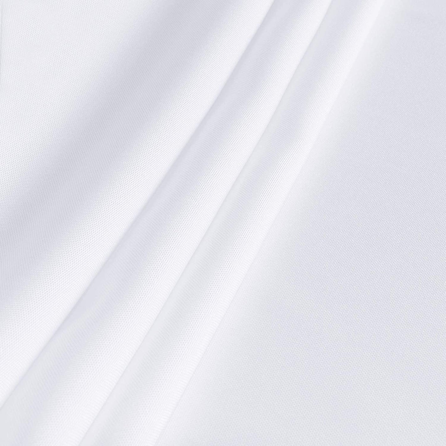 sancua Rectangle Tablecloth - 70 x 90 Inch - Stain and Wrinkle Resistant Washable Polyester Table Cloth, Decorative Fabric Table Cover for Dining Tables, Buffet Parties and Camping, White