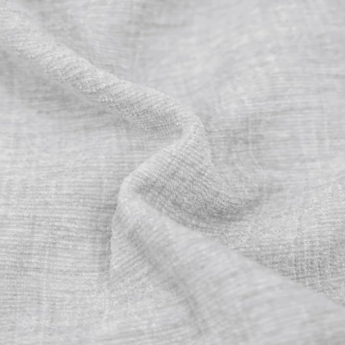 CaliTime Decorative Throw Pillow Covers 20 X 12 Inches Moonbeam Gray | Pack of 2 - Image 2