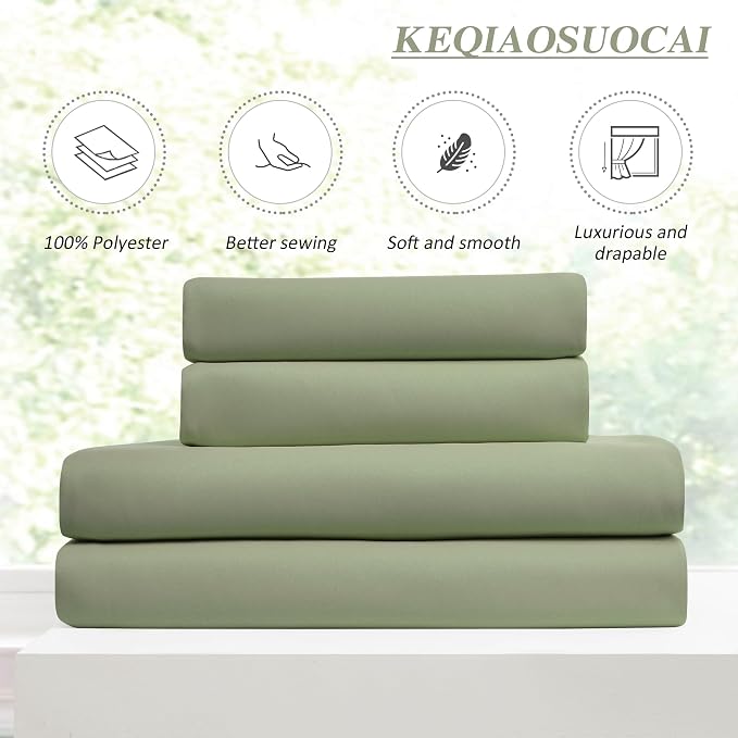 Sage Green Pinch Pleat Curtains 72 Inches Long Thermal Insulated Dark Black Out - Image 5