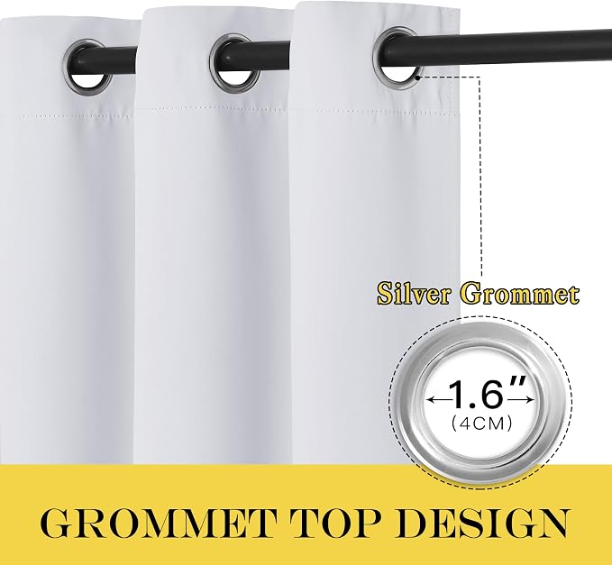 NICETOWN Patio Door Curtain Vertical Blinds, Grommet Room Darkening Curtain - Image 2