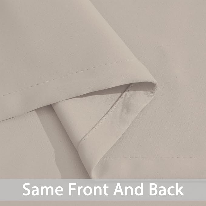 Yakamok Room Darkening Curtains 52x90 inch Length Natural-Living Room | 2 panels - Image 5