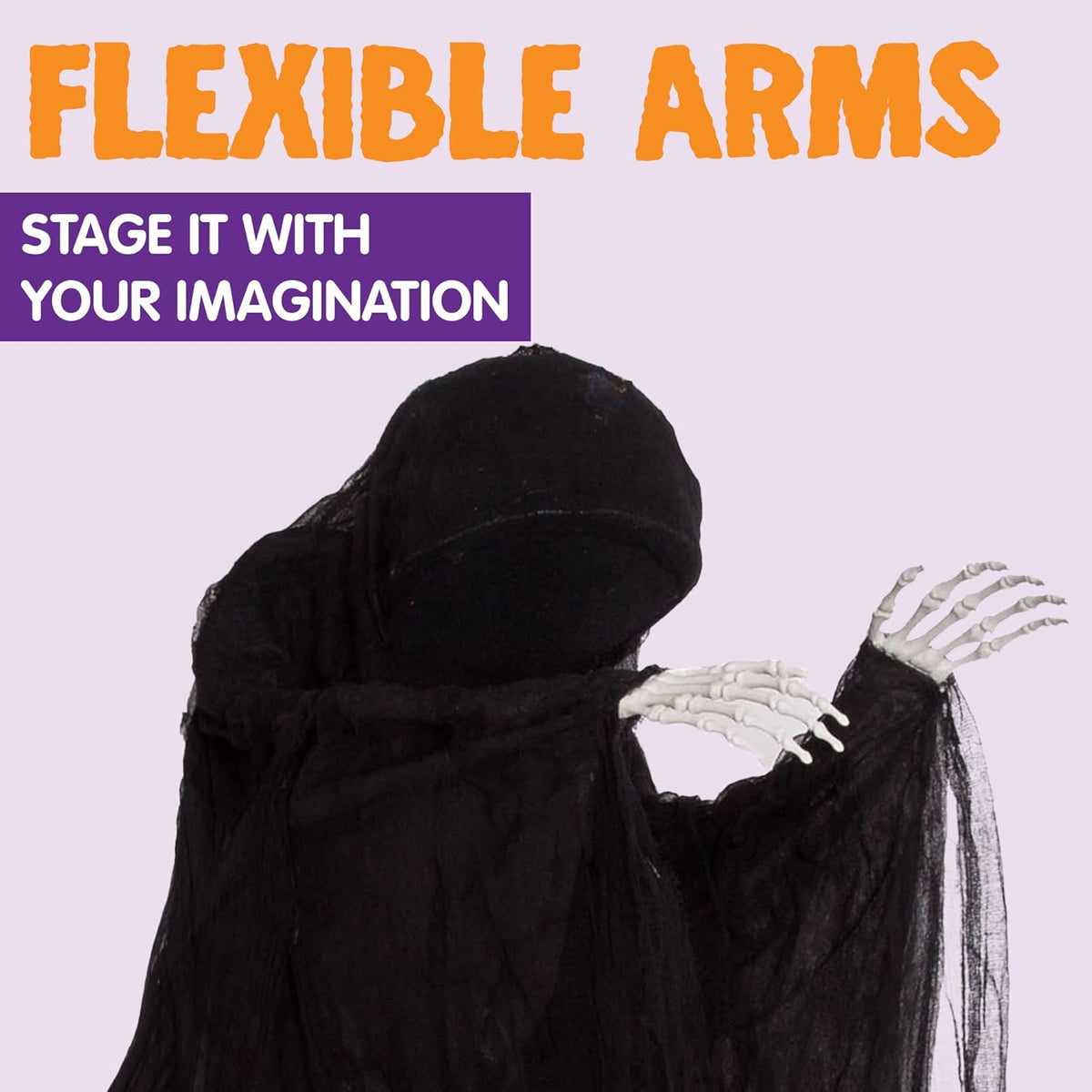 JOYIN 63” Halloween Decorations Outdoor Grim Reaper,Dark Faceless Hanging Ghost Decor in Black Horror Robe for Halloween Yard Tree Graveyard Hanging Decorations Haunted House Outside Decor