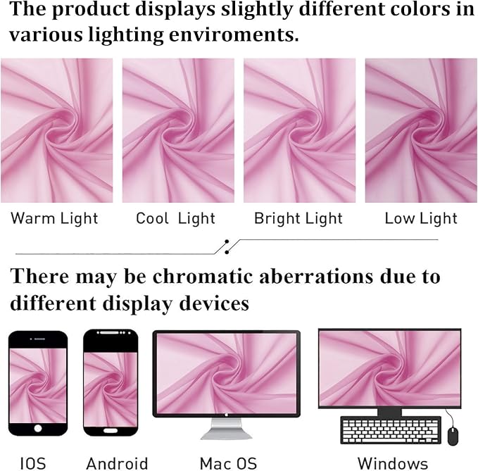 Light Pink Sheer Curtains 72 Inches Long 2 Panels, Light Filtering Curtains - Image 6