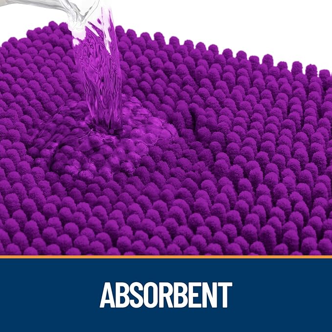 OLANLY Dog Door Mat for Muddy Paws 59x35, Super Absorbent Chenille Mud Mat | - Image 3