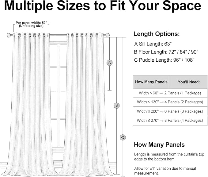 Green Blackout Curtains 95 Inches Long 2 Panels Set Room Darkening Vintage - Image 9