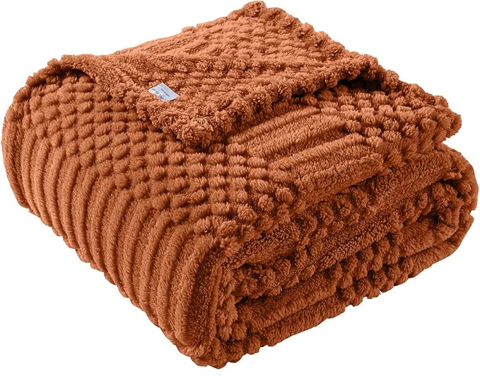 Rust Throw Blanket by LUSSENAHOME
