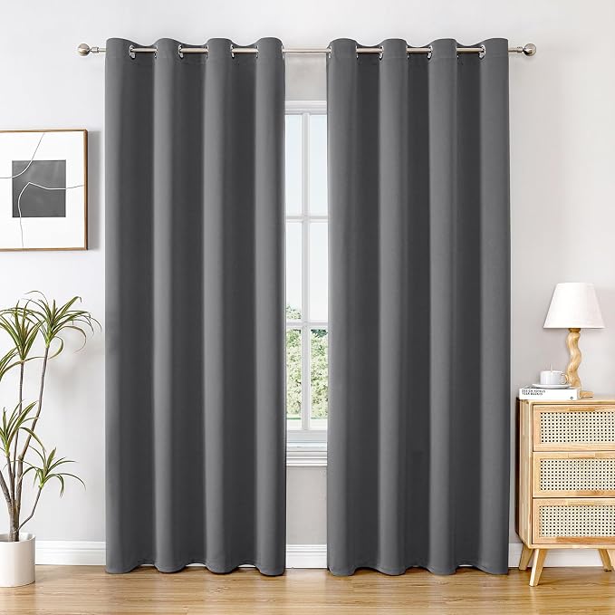 ChrisDowa Blackout Curtains for Bedroom and Living Room 102 Inches Long | 2 by ChrisDowa