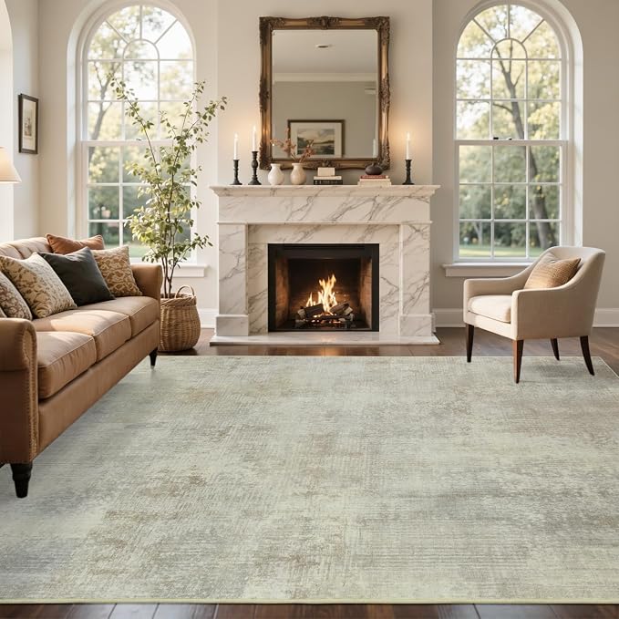 5x7 Ft Area Rugs for Living Room, Soft Non-Slip Washable Rugs Modern Abstract - Image 2