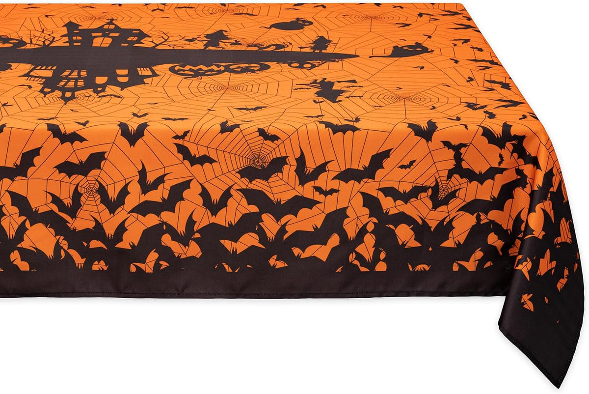 YiHomer Halloween Silhouettes Tabletop for Halloween Decorations, Dinner Parties and Scary Movie Nights, Horror Night, Tablecloth, 60 x 140 Rectangle