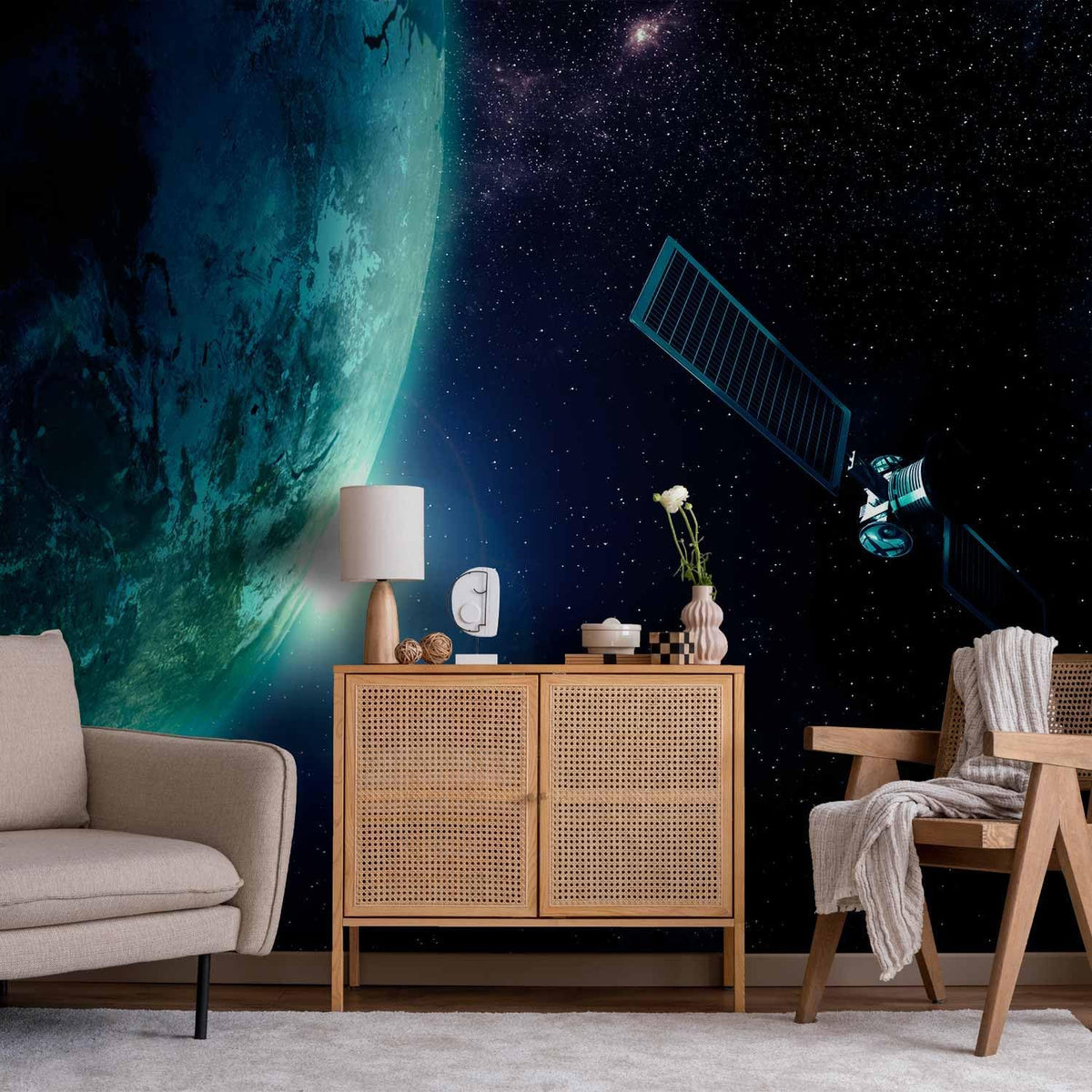 artgeist Wall Mural Cosmos Galaxy 173x124 in - Peel and Stick Self-Adhesive Wallpaper Removable Large Sticker Foil Wall Decor Print Picture Image Design n-B-0007-a-c
