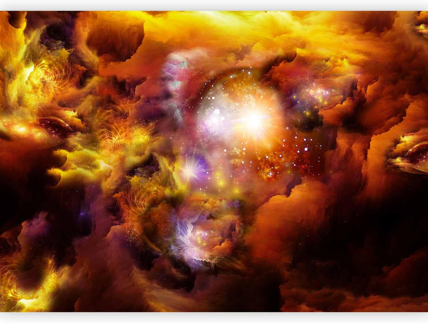 artgeist Wall Mural Cosmos Galaxy 135x101 in - Peel and Stick Self-Adhesive Wallpaper Removable Large Sticker Foil Wall Decor Print Picture Image Design n-A-0027-a-d