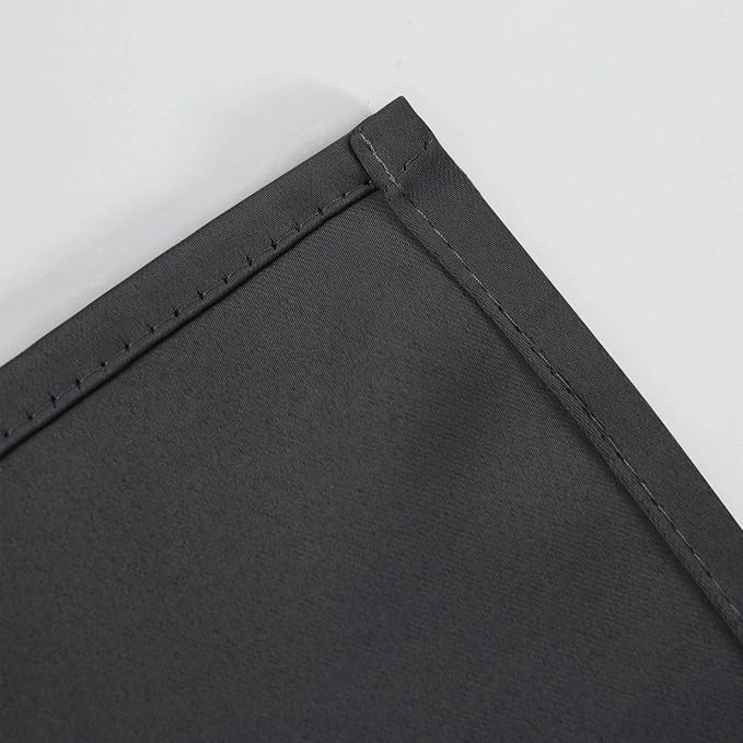 Dark Grey Thermal Blackout Curtains/38 x 63 Inch/Set of 2 Panels Room Darkening - Image 7