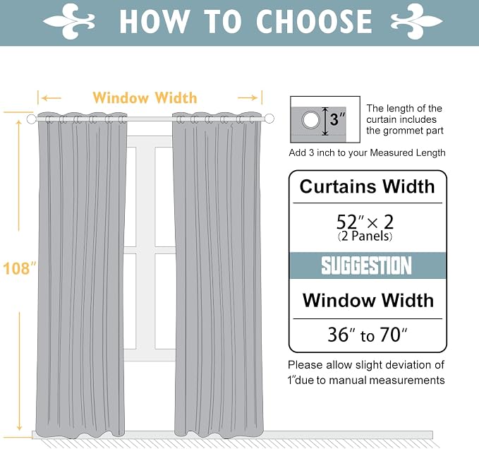 ChrisDowa White 100% Blackout Curtains - Image 7