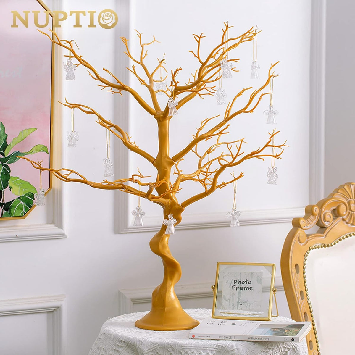 Nuptio Tree Branch Centerpieces for Weddings 30"/76cm Tall Manzanita Trees Centerpiece Tree Branches for Birthday Party Event Tabletop Decorations (1 Pc)