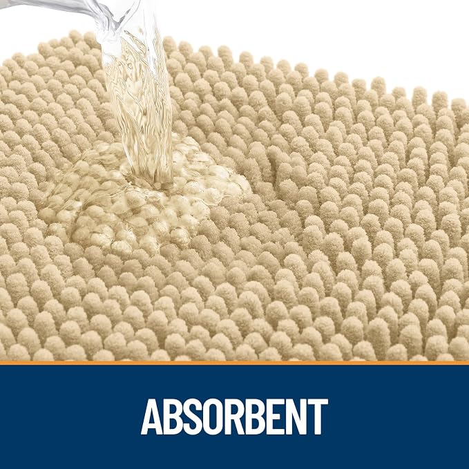OLANLY Dog Door Mat for Muddy Paws 34x21, Super Absorbent Chenille Mud Mat | - Image 3