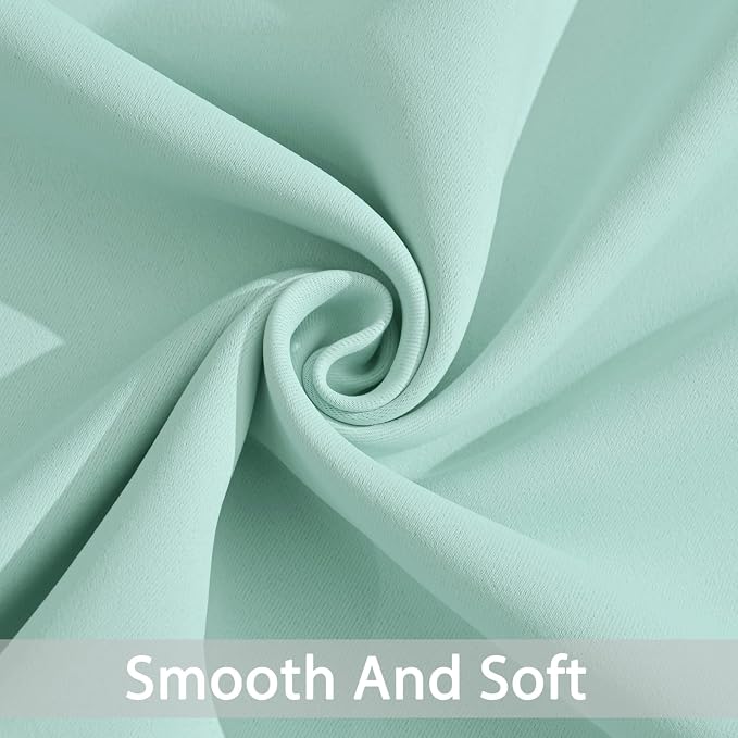 Yakamok Room Darkening Curtains 42x84 inch Length Aqua-Living Room | 2 panels - Image 4