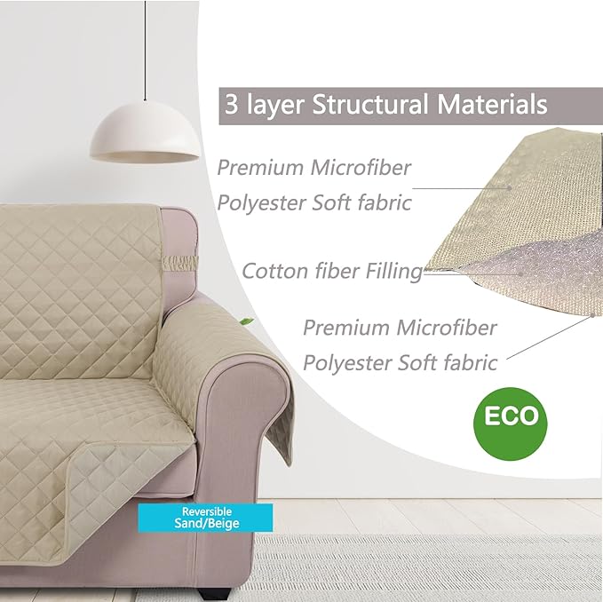 U-NICE HOME Loveseat Sofa Cover - Image 4