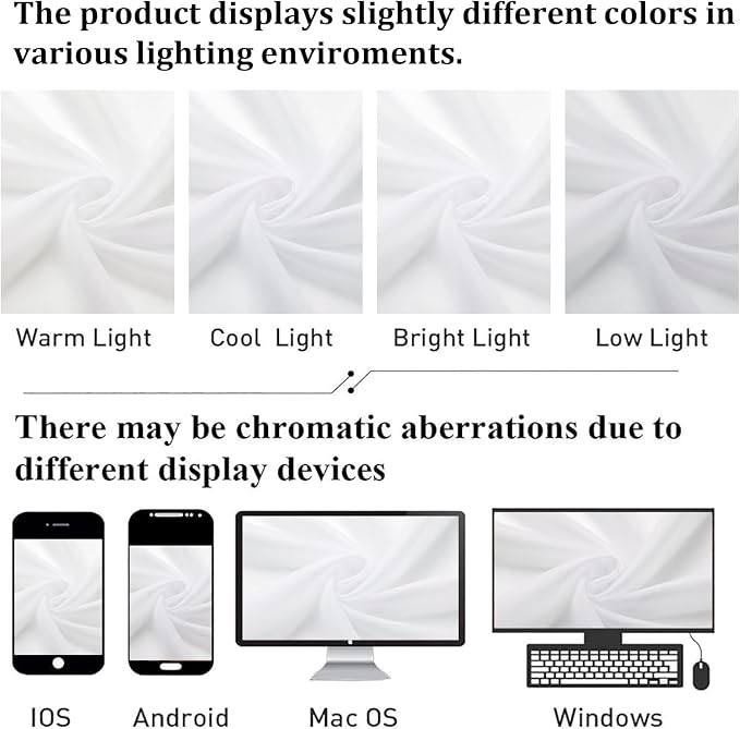 Short Sheer Curtains 54 Inches Length 2 Panels, Light Filtering Voile Curtain - Image 7