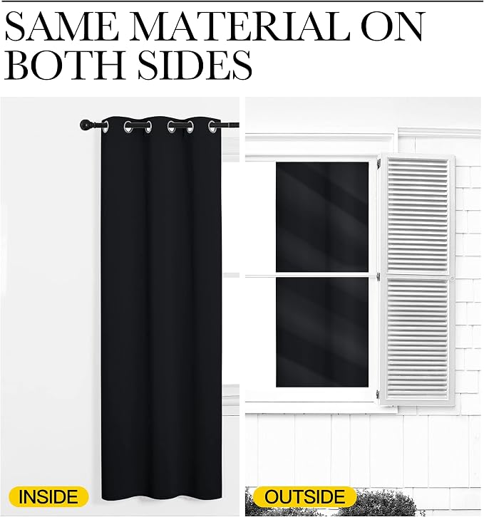 NICETOWN Halloween Patio Blackout Curtain Shades - Image 6