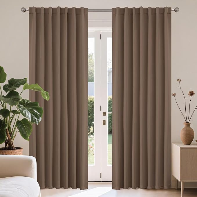 Joydeco 90 Inch Curtains for Bedroom, Room Darkening Drapes for Living Room by JOYDECO