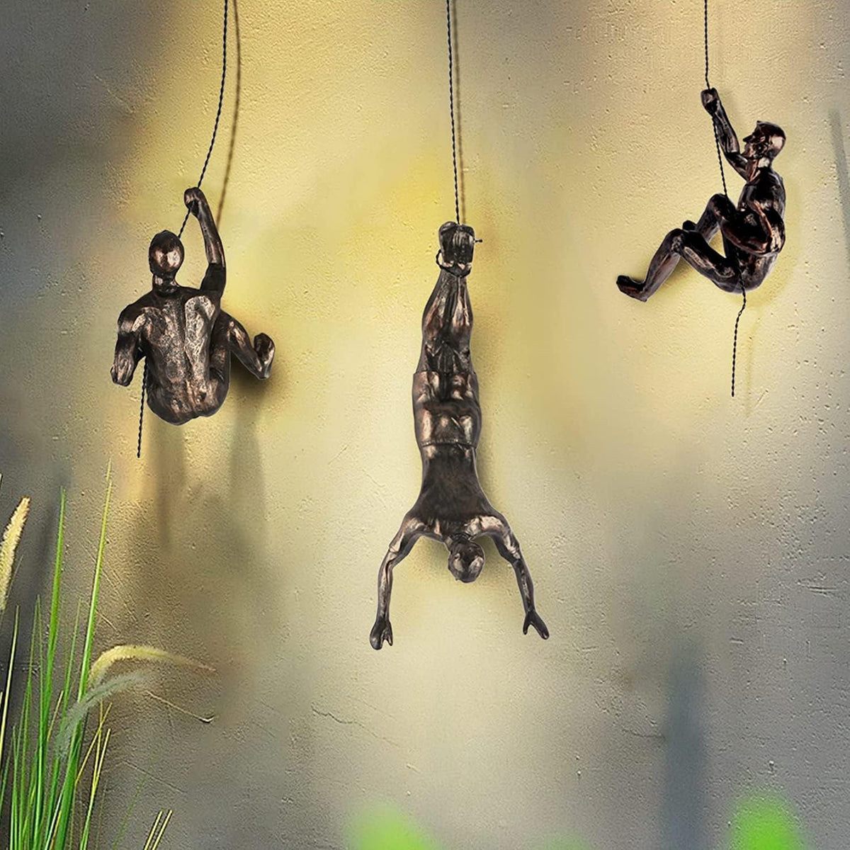 Climbing Men Wall Art Decor Sculpture,Nordic Modern Simplicity Decorative Wall Art, Climbing Man Sculptures,Home & Office Climber Gifts