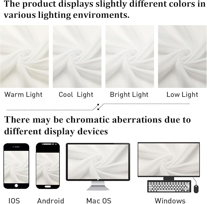 Ivory Sheer Valances for Windows 18 Inch Length 2 Pcs, Cafe Kitchen Curtains - Image 4