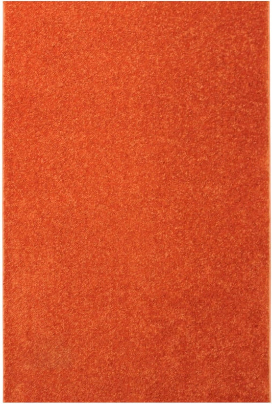 KOECKRITZ Soft and Colorful Kids Classroom Area Rugs (Passes Flammability Pill Test) Many Sizes and Bright Colors to Select from (4' x 6', Tangerine)