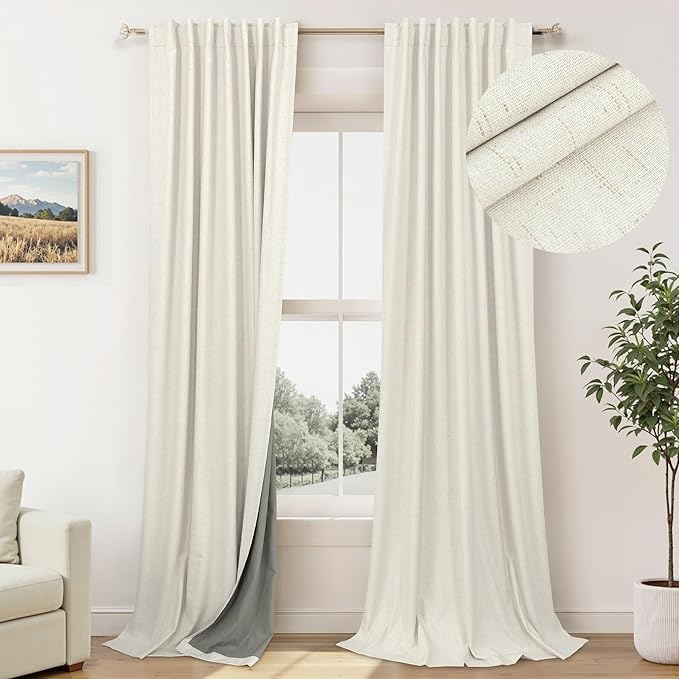 Blackout Curtains 94 Inches Long Custom Rustic by Pitalk