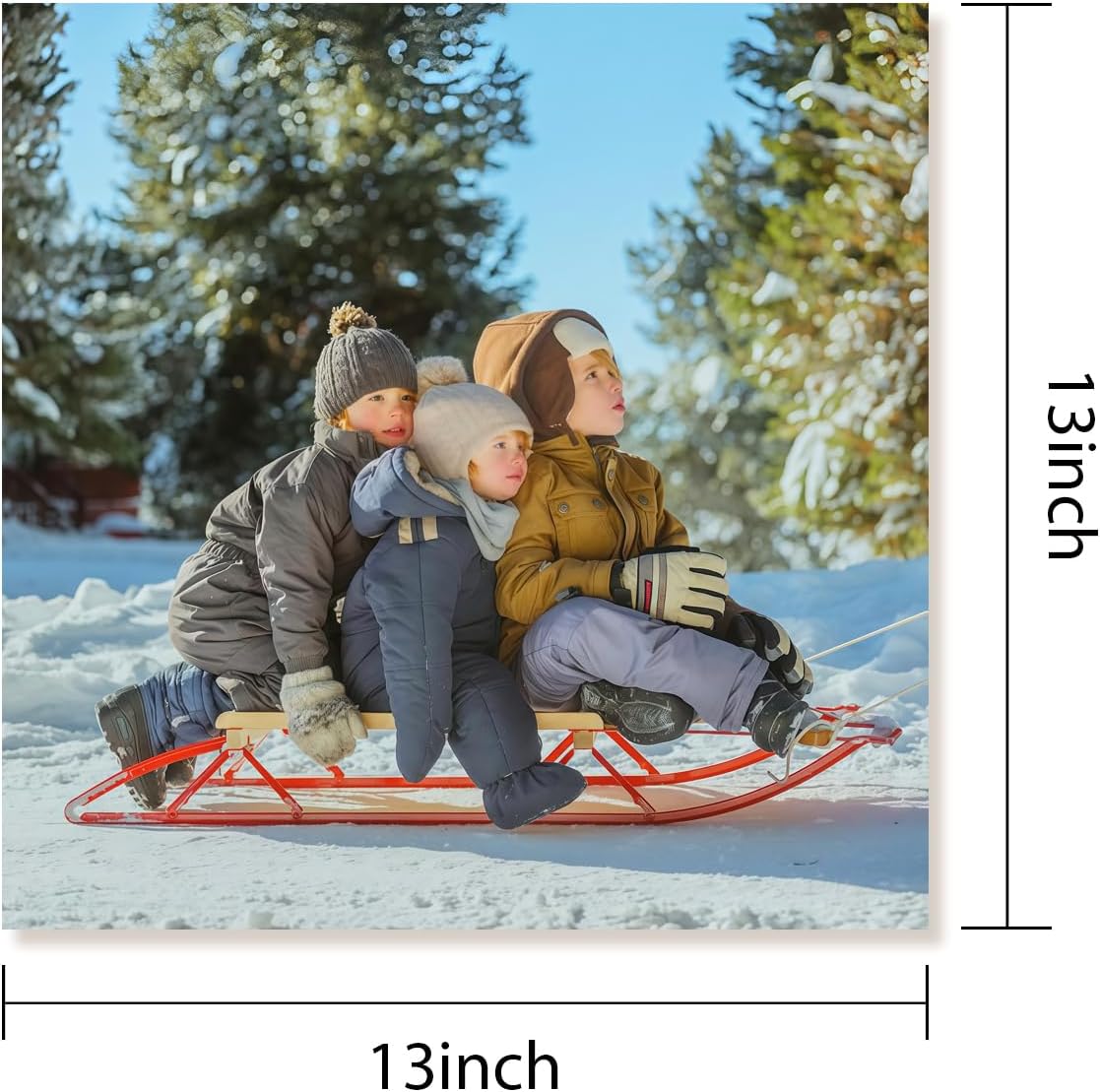 Canvas Prints With Your Photos, Custom Poster On Canvas (Unframed 13x13) Transform Your Photos Into Stunning Framed Wall Art Digitally Printed Photo To Canvas Ideal For Home Decor Gifts Keepsakes