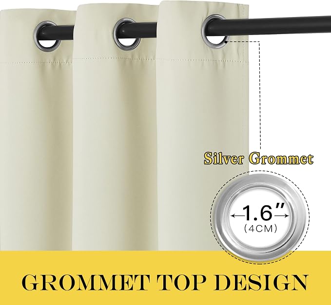 NICETOWN Sliding Door Curtain 108 inches Long - Image 3