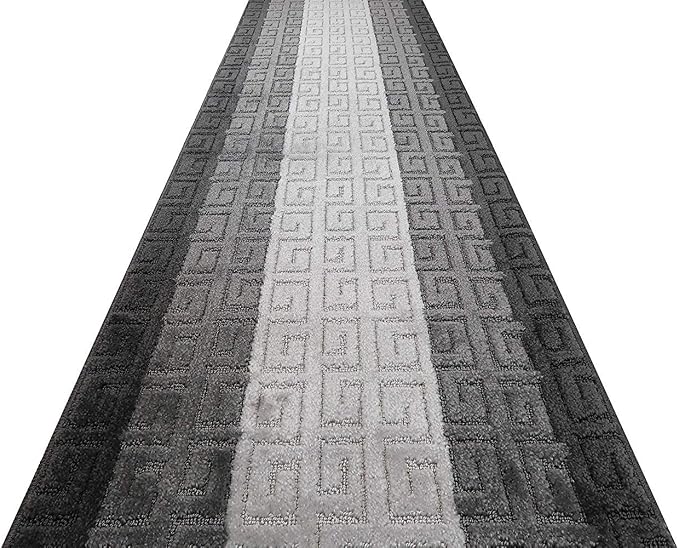 25 Ft Gray Extra Long Hallway Runner Rug, Non Slip Washable, Pet Friendly | - Image 4