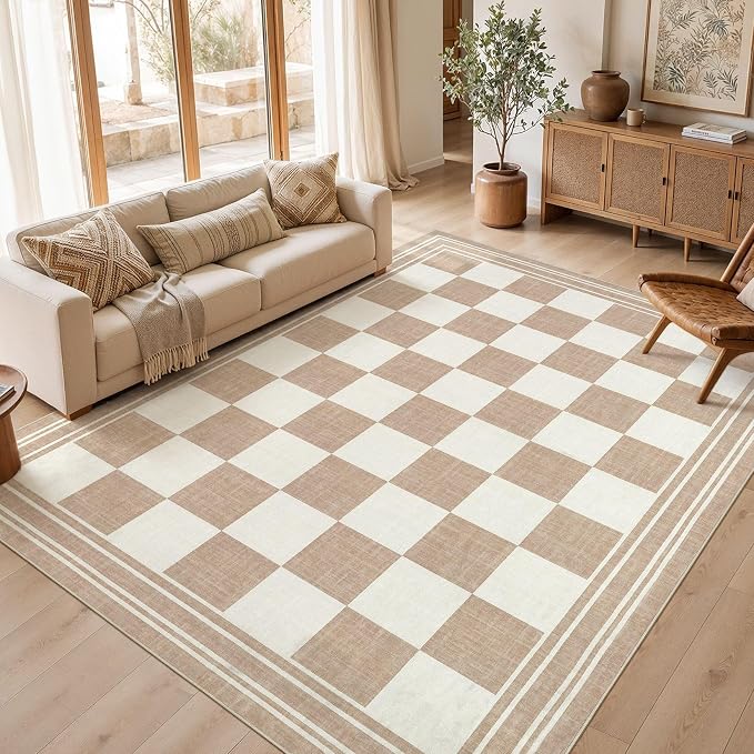 cotiled Boho 10x14 Area Rug for Living Room: Large Moroccan Washable Rug | by COTILED