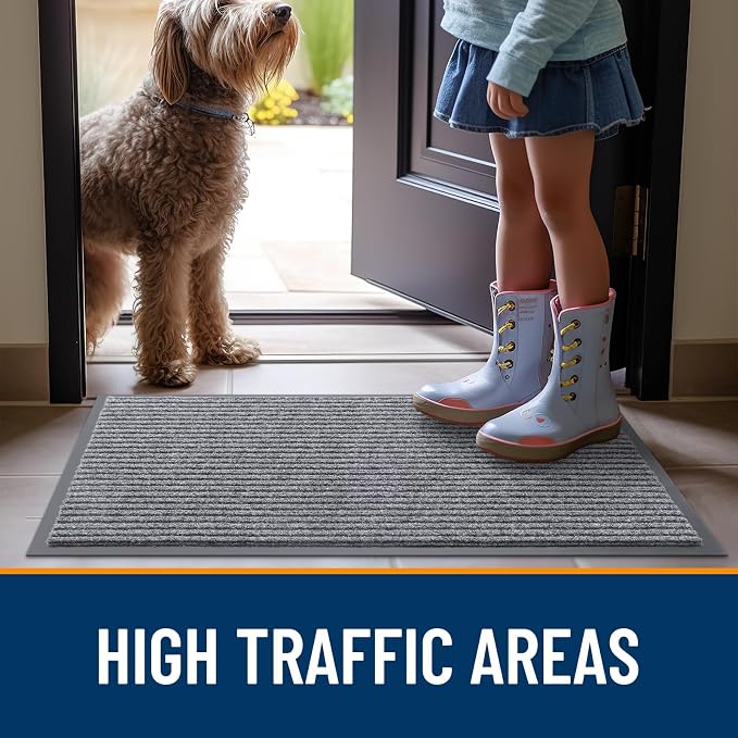 OLANLY Front Door Mat 33x21, Waterproof Heavy-Duty Indoor Outdoor Doormat | - Image 7