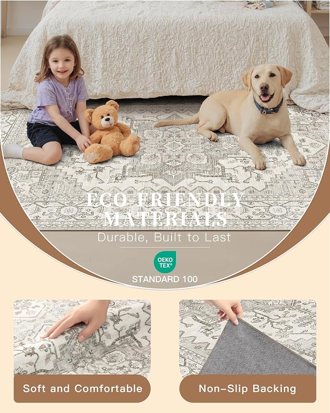 Madane Hallway Runner Rug 3x14 Washable Kitchen Runners Long, Soft Thin - Image 5