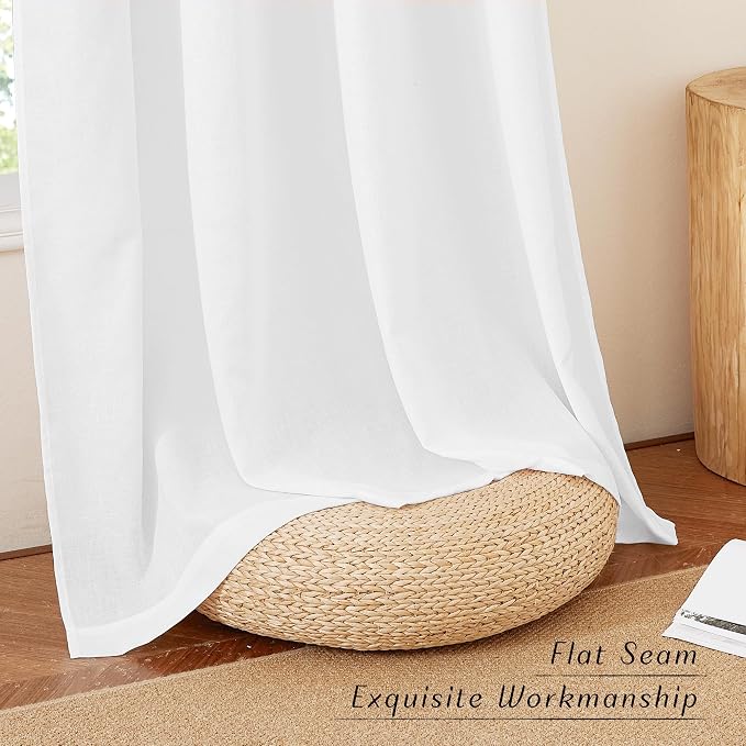 NICETOWN Linen Curtains 96 inches Long - Image 4