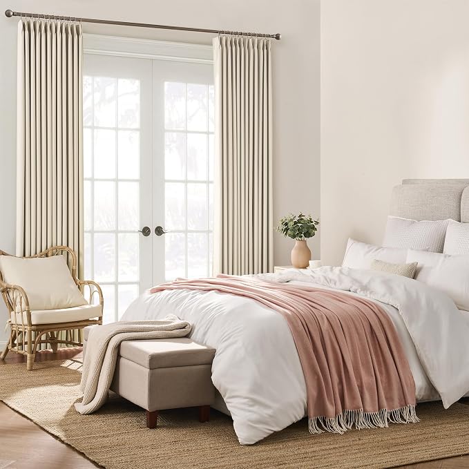 100 Inch Wide Curtains Drapes 95 Inches Long, Pinch Pleated Room Divider - Image 5