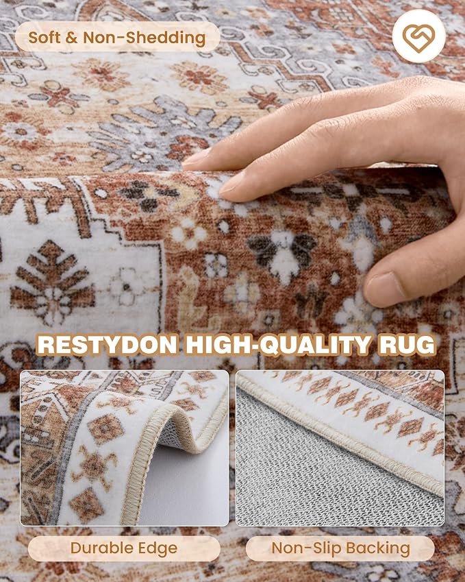 2x5 Rug Runner Non-Slip Washable Rugs - Image 7