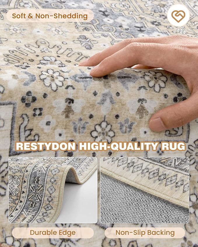 2x5 Rug Runner Non-Slip Washable Rugs - Image 7