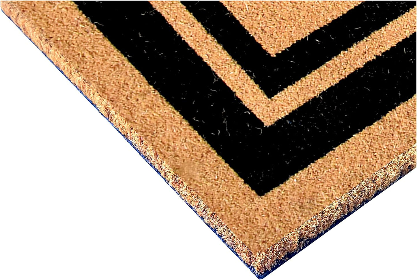 Calloway Mills 152963672U Black Border 36" x 72" Monogram Doormat Letter (U)
