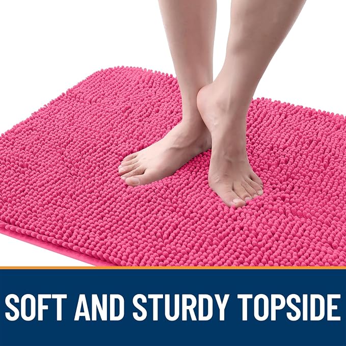 OLANLY Dog Door Mat for Muddy Paws 59x20, Super Absorbent Chenille Mud Mat | - Image 4