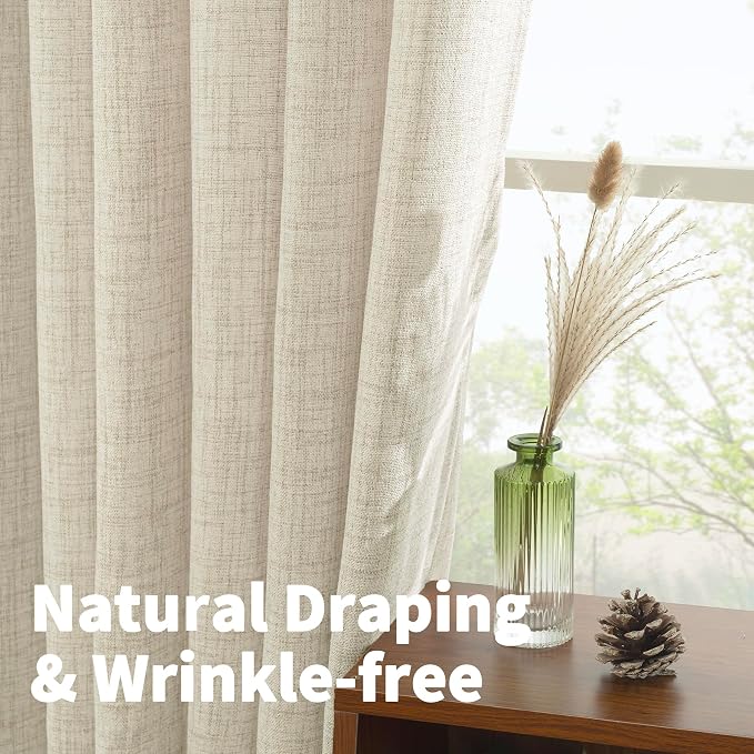 YoungsTex Linen Curtains 68 Inch Length - Image 6