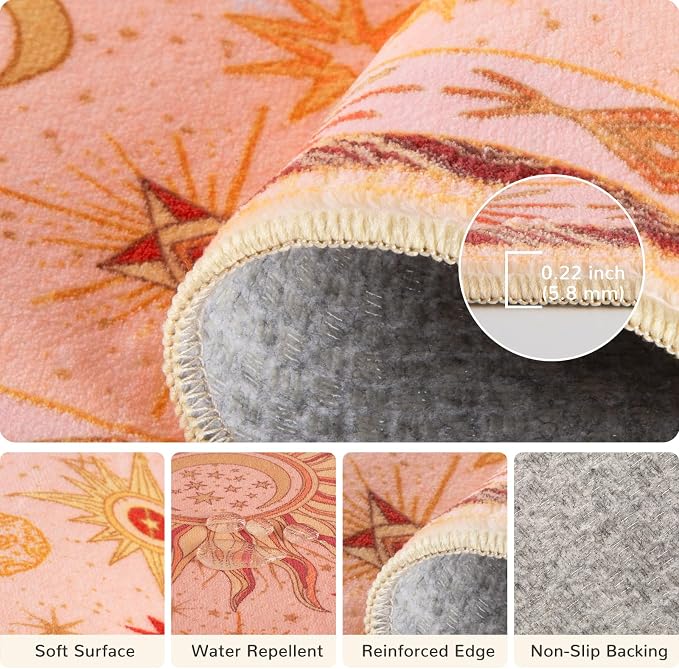Vacuum-Friendly, 9x12 Washable Area Rug - Image 4