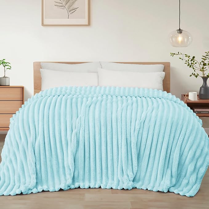 Exclusivo Mezcla Striped Twin Size Fleece Blanket by ExclusivoMezcla