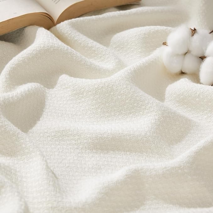 Bedsure GentleSoft 100% Cotton Large Throw Blanket by Unknown