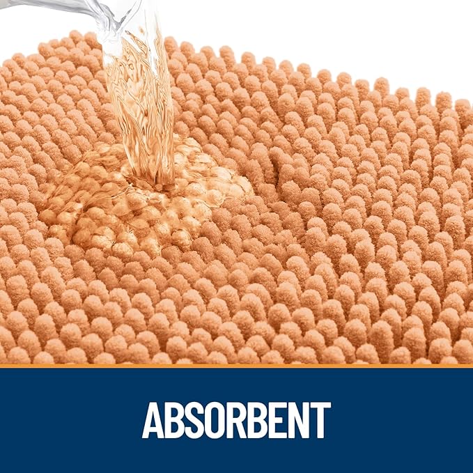 OLANLY Dog Door Mat for Muddy Paws 70x24, Super Absorbent Chenille Mud Mat | - Image 3