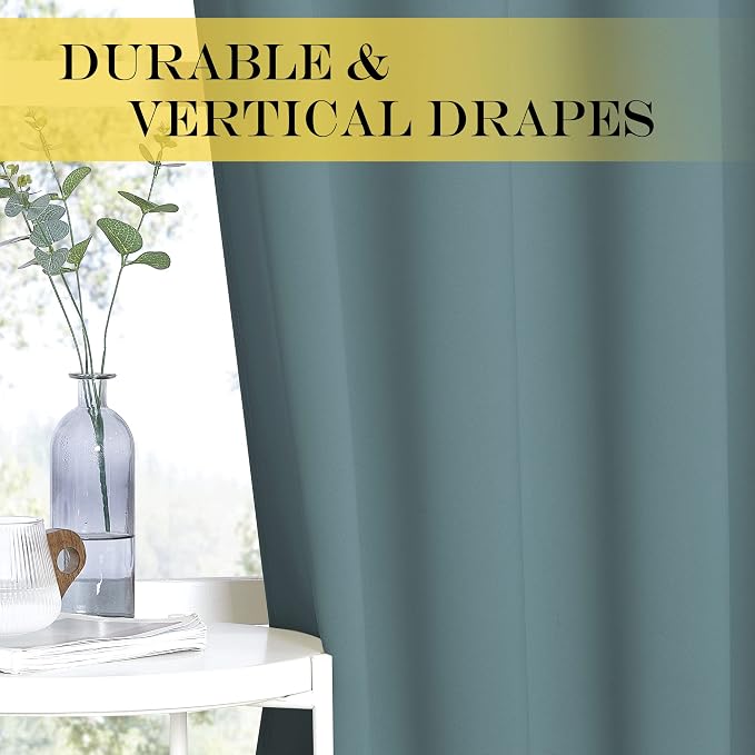 NICETOWN Blackout Curtains for Sliding Glass Door Room Divider Noise Reduce - Image 4