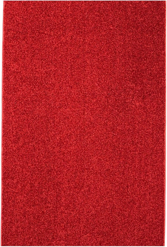 KOECKRITZ Soft and Colorful Kids Classroom Area Rugs (Passes Flammability Pill Test) Many Sizes and Bright Colors to Select from (4' x 4', Fire Engine)
