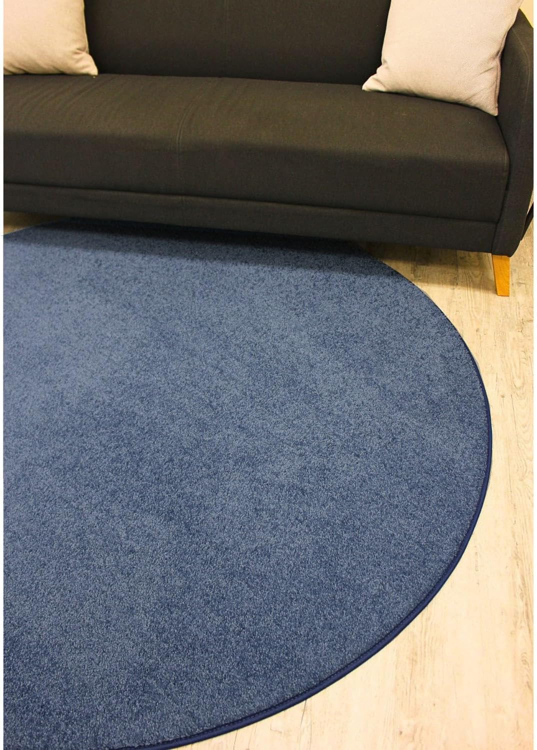 KOECKRITZ Soft and Colorful Kids Classroom Area Rugs (Passes Flammability Pill Test) Many Sizes and Bright Colors to Select from (9' x 9', Navy)